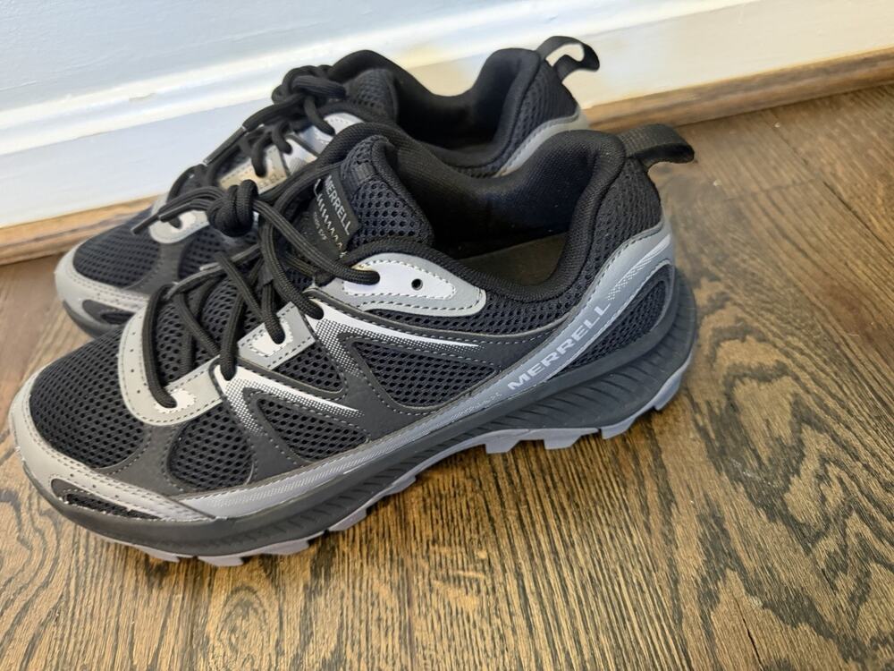 Merrell Tempo EXP Hiking Shoe Black Grey Womens Size 9 NEW